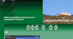 Desktop Screenshot of cassinobattlefields.co.uk
